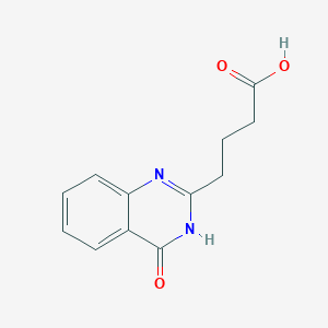 molecular formula C12H12N2O3 B1418092 4-(4-Oxo-3,4-dihydroquinazolin-2-yl)butanoic acid CAS No. 95494-51-2