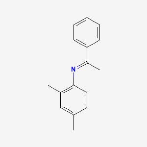 molecular formula C16H17N B14180930 (1E)-N-(2,4-Dimethylphenyl)-1-phenylethan-1-imine CAS No. 874655-10-4
