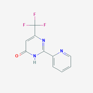 molecular formula C10H6F3N3O B1418094 2-(2-Pyridinyl)-6-(trifluoromethyl)-4-pyrimidinol CAS No. 338404-77-6