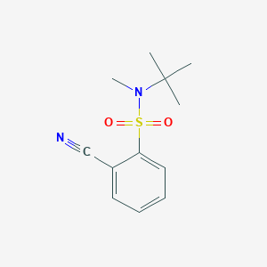 molecular formula C12H16N2O2S B14180984 N-tert-Butyl-2-cyano-N-methylbenzenesulfonamide CAS No. 918812-51-8