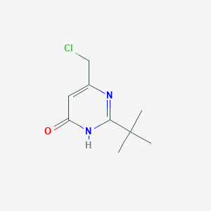 molecular formula C9H13ClN2O B1418099 2-(叔丁基)-6-(氯甲基)嘧啶-4-醇 CAS No. 94171-08-1
