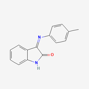 molecular formula C15H12N2O B1418100 3-(4-Methylanilino)indol-2-one CAS No. 42407-86-3
