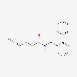 molecular formula C19H19NO B14181017 N-[([1,1'-Biphenyl]-2-yl)methyl]hexa-4,5-dienamide CAS No. 920985-88-2