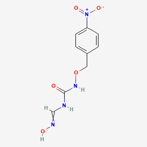 B1418104 N-[(hydroxyimino)methyl]-N-[(4-nitrobenzyl)oxy]urea CAS No. 338404-33-4