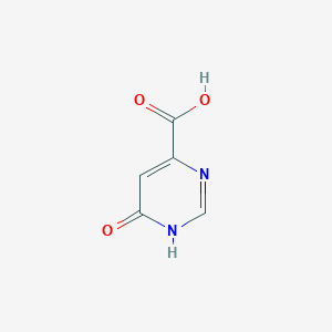 molecular formula C5H4N2O3 B1418105 6-Hydroxypyrimidine-4-carboxylic acid CAS No. 6299-87-2