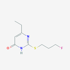 6-ethyl-2-[(3-fluoropropyl)sulfanyl]-4(3H)-pyrimidinone