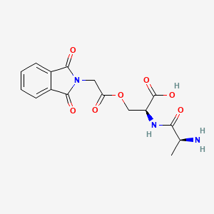 molecular formula C16H17N3O7 B14181124 L-Alanyl-O-[(1,3-dioxo-1,3-dihydro-2H-isoindol-2-yl)acetyl]-L-serine CAS No. 921934-37-4