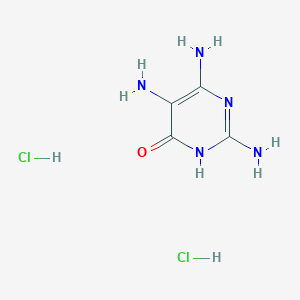 molecular formula C4H9Cl2N5O B1418114 2,4,5-Triamino-6-pyrimidinol dihydrochloride CAS No. 51324-37-9