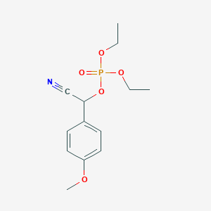 molecular formula C13H18NO5P B14181144 Cyano(4-methoxyphenyl)methyl diethyl phosphate CAS No. 855476-33-4