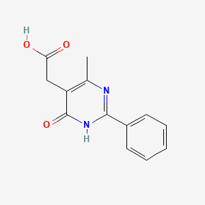 (4-Hydroxy-6-methyl-2-phenyl-pyrimidin-5-yl)-acetic acid