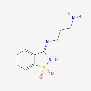 N-(1,1-Dioxido-1,2-benzisothiazol-3-YL)propane-1,3-diamine