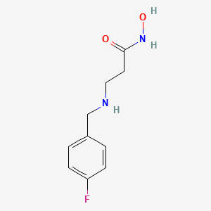 molecular formula C10H13FN2O2 B14181191 N~3~-[(4-Fluorophenyl)methyl]-N-hydroxy-beta-alaninamide CAS No. 919997-06-1