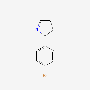molecular formula C10H10BrN B14181218 2-(4-Bromophenyl)-3,4-dihydro-2H-pyrrole CAS No. 917905-07-8