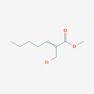 molecular formula C9H15BrO2 B14181244 Methyl 2-(bromomethyl)hept-2-enoate CAS No. 917805-06-2