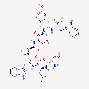 molecular formula C49H61N9O11 B14181255 L-Threonyl-L-leucyl-L-tryptophyl-L-prolyl-L-seryl-L-tyrosyl-L-tryptophan CAS No. 852446-05-0