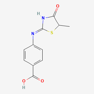 4-(5-Methyl-4-oxo-4,5-dihydro-thiazol-2-ylamino)-benzoic acid