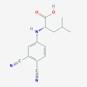 molecular formula C14H15N3O2 B14181281 N-(3,4-Dicyanophenyl)-L-leucine CAS No. 850015-32-6