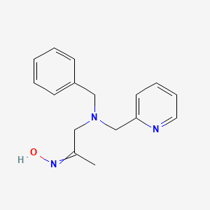 molecular formula C16H19N3O B14181304 N-(1-{Benzyl[(pyridin-2-yl)methyl]amino}propan-2-ylidene)hydroxylamine CAS No. 918898-39-2