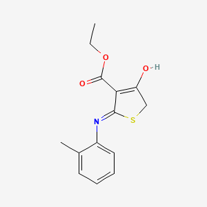 Ethyl 4-oxo-2-(2-toluidino)-4,5-dihydro-3-thiophenecarboxylate