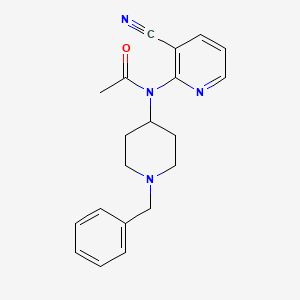 molecular formula C20H22N4O B14181364 N-(1-Benzylpiperidin-4-yl)-N-(3-cyanopyridin-2-yl)acetamide CAS No. 918535-52-1