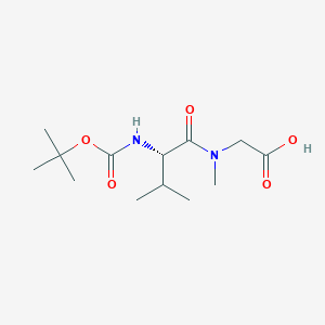 molecular formula C13H24N2O5 B14181368 N-(tert-Butoxycarbonyl)-L-valyl-N-methylglycine CAS No. 922503-35-3