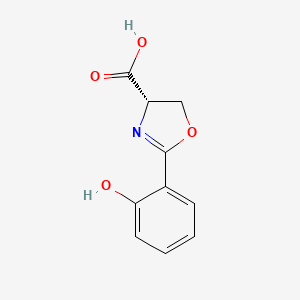 molecular formula C10H9NO4 B1418138 (S)-2-(2-hydroxyphenyl)-4,5-dihydrooxazole-4-carboxylic acid CAS No. 155880-02-7