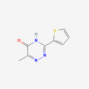 molecular formula C8H7N3OS B1418143 6-Methyl-3-(2-thienyl)-1,2,4-triazin-5-ol CAS No. 886360-71-0