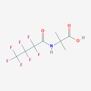 molecular formula C8H8F7NO3 B14181478 N-(2,2,3,3,4,4,4-Heptafluorobutanoyl)-2-methylalanine CAS No. 880353-20-8
