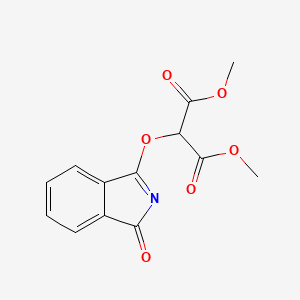 molecular formula C13H11NO6 B14181495 Propanedioic acid, [(1-oxo-1H-isoindol-3-yl)oxy]-, dimethyl ester CAS No. 847847-38-5