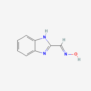 molecular formula C8H7N3O B1418150 1H-苯并咪唑-2-甲醛肟 CAS No. 3173-92-0