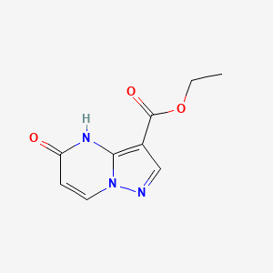 molecular formula C9H9N3O3 B1418152 Ethyl 5-oxo-4,5-dihydropyrazolo[1,5-a]pyrimidine-3-carboxylate CAS No. 926663-00-5