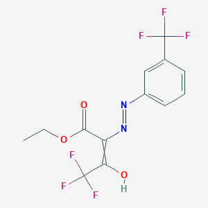 ethyl 4,4,4-trifluoro-3-oxo-2-{(Z)-2-[3-(trifluoromethyl)phenyl]hydrazono}butanoate