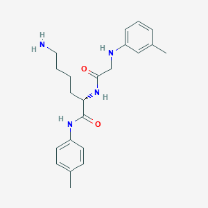 molecular formula C22H30N4O2 B14181588 N-(3-Methylphenyl)glycyl-N-(4-methylphenyl)-L-lysinamide CAS No. 918436-16-5