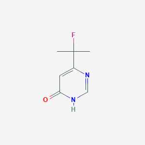 molecular formula C7H9FN2O B1418160 6-(1-Fluoro-1-methyl-ethyl)-3H-pyrimidin-4-one CAS No. 240414-09-9