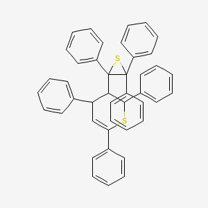 molecular formula C43H34S2 B14181601 2,4,6-Triphenyl-3-(2,3,3-triphenylthiiran-2-yl)-3,4-dihydro-2H-thiopyran CAS No. 927831-73-0