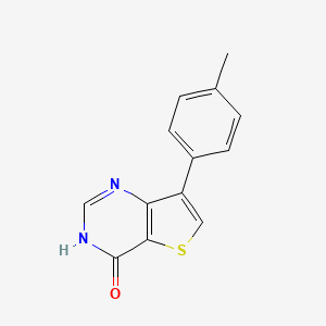 molecular formula C13H10N2OS B1418161 7-(4-methylphenyl)thieno[3,2-d]pyrimidin-4(3H)-one CAS No. 1019152-04-5