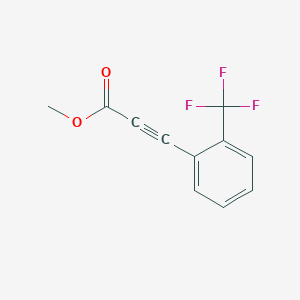 molecular formula C11H7F3O2 B14181617 Methyl 3-[2-(trifluoromethyl)phenyl]prop-2-ynoate CAS No. 841205-62-7
