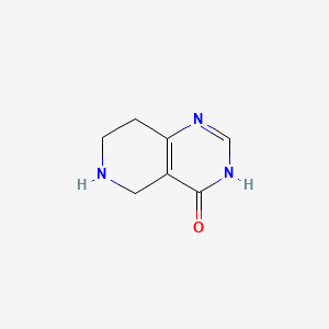 molecular formula C7H9N3O B1418165 5,6,7,8-Tetrahydropyrido[4,3-d]pyrimidin-4(3H)-one CAS No. 756437-41-9