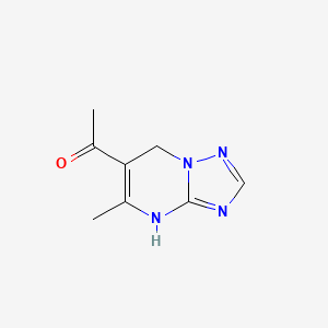 1-(5-Methyl-4,7-dihydro-[1,2,4]triazolo[1,5-a]pyrimidin-6-yl)ethanone
