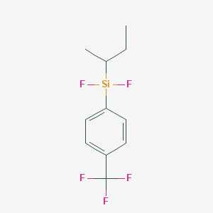 molecular formula C11H13F5Si B14181665 (Butan-2-yl)(difluoro)[4-(trifluoromethyl)phenyl]silane CAS No. 918447-05-9