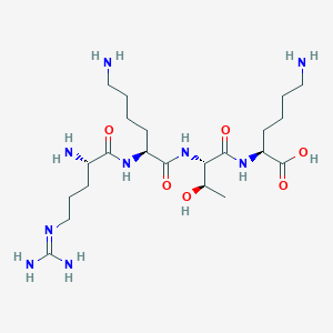 molecular formula C22H45N9O6 B14181681 N~5~-(Diaminomethylidene)-L-ornithyl-L-lysyl-L-threonyl-L-lysine CAS No. 868046-90-6