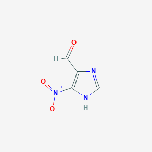 molecular formula C4H3N3O3 B1418171 5-Nitro-1H-imidazole-4-carbaldehyde CAS No. 81246-34-6