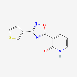 3-[3-(3-thienyl)-1,2,4-oxadiazol-5-yl]pyridin-2(1H)-one
