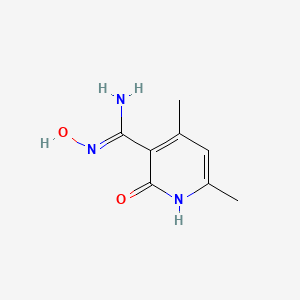 (Z)-N'-hydroxy-4,6-dimethyl-2-oxo-1,2-dihydropyridine-3-carboximidamide