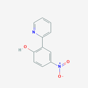 molecular formula C11H8N2O3 B1418181 4-硝基-2-吡啶-2-基酚 CAS No. 33400-82-7