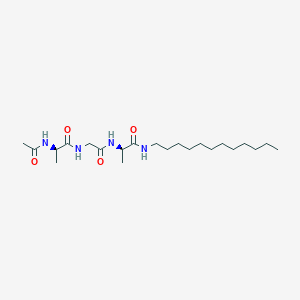 molecular formula C22H42N4O4 B14181841 D-Alaninamide, N-acetyl-D-alanylglycyl-N-dodecyl- CAS No. 849418-68-4