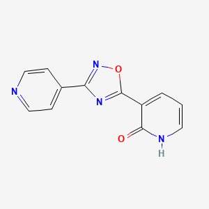 3-(3-pyridin-4-yl-1,2,4-oxadiazol-5-yl)pyridin-2(1H)-one