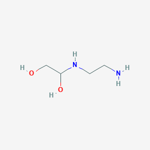 molecular formula C4H12N2O2 B14181865 1-[(2-Aminoethyl)amino]ethane-1,2-diol CAS No. 921618-39-5
