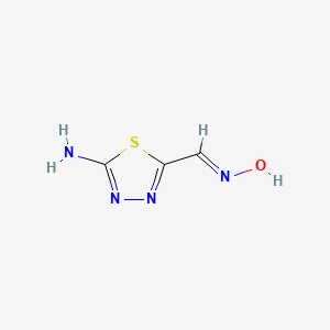 molecular formula C3H4N4OS B1418187 5-Amino-[1,3,4]thiadiazole-2-carbaldehyde oxime CAS No. 25306-05-2