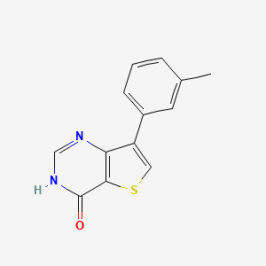 molecular formula C13H10N2OS B1418191 7-(3-甲基苯基)噻吩并[3,2-d]嘧啶-4(3H)-酮 CAS No. 1031989-23-7
